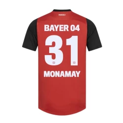 Camisola Futebol Bayer 04 Leverkusen Monamay #31 2024-25 Principal Equipamento Homem